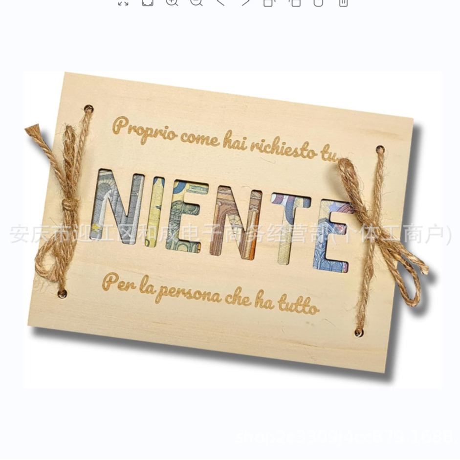 Cross-Border Best-Selling Monetary Gifts, Wooden Handicrafts, And Creative Graduation And Baptism Items