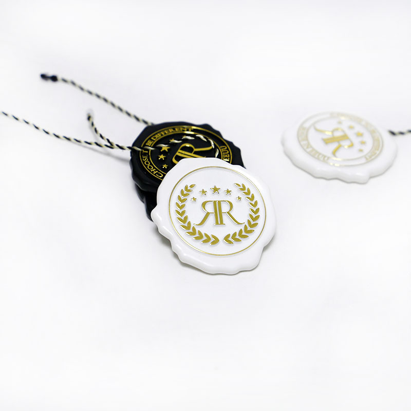 热卖定制奢侈品异形吊牌吊粒免费设计手表单插烫金吊粒厂家批发