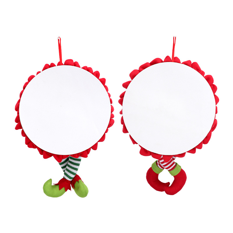 Xiangzhou Christmas Cross-border New Christmas flower style velvet fairy leg Christmas tree pendant, Christmas festival supplies Application Scenario