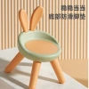 Home anti-slip baby chair, cute rabbit-ear children's backrest seat, kindergarten small chair, plastic small stool Specification image
