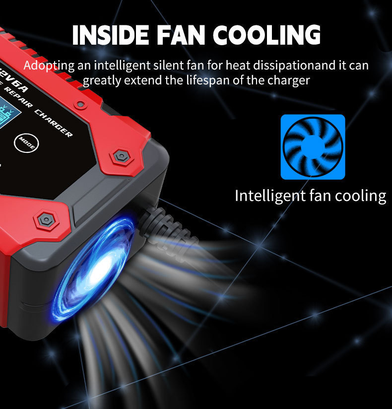 12v6a充电器 汽车电瓶充电器12伏摩托车电瓶充电器12V电瓶充电器详情11