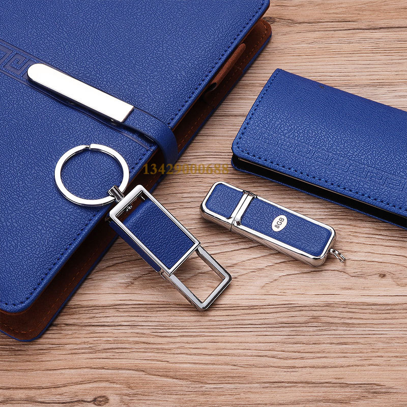 Usb flash drive set, practical enterprise real estate keychain, school annual meeting, business gift notebook set Application Scenario