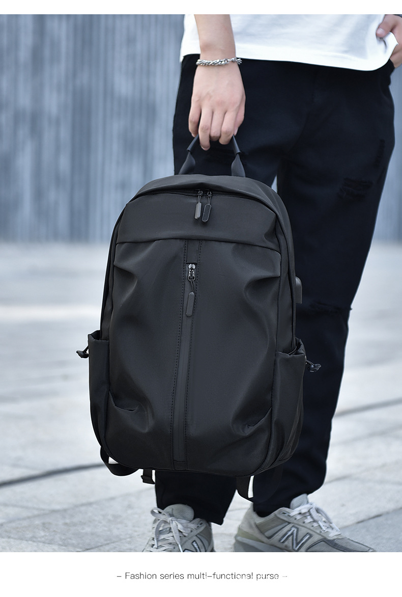 双肩包男士商务背包户外大容量电脑包百搭休闲学生潮旅行书包便携详情12