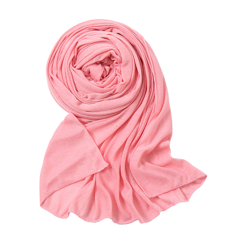 Monochrome Women's Sweatshirt Headscarf Autumn And Winter High Quality Mercerized Cotton Windproof Sand Scarf Bs82 details Picture