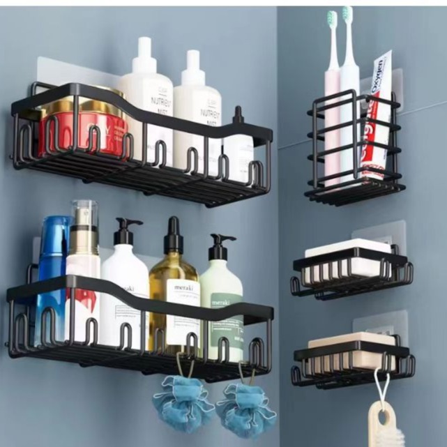 Bathroom shelf Wall shower shelf storage shelf Bathroom bathroom toilet shelf
