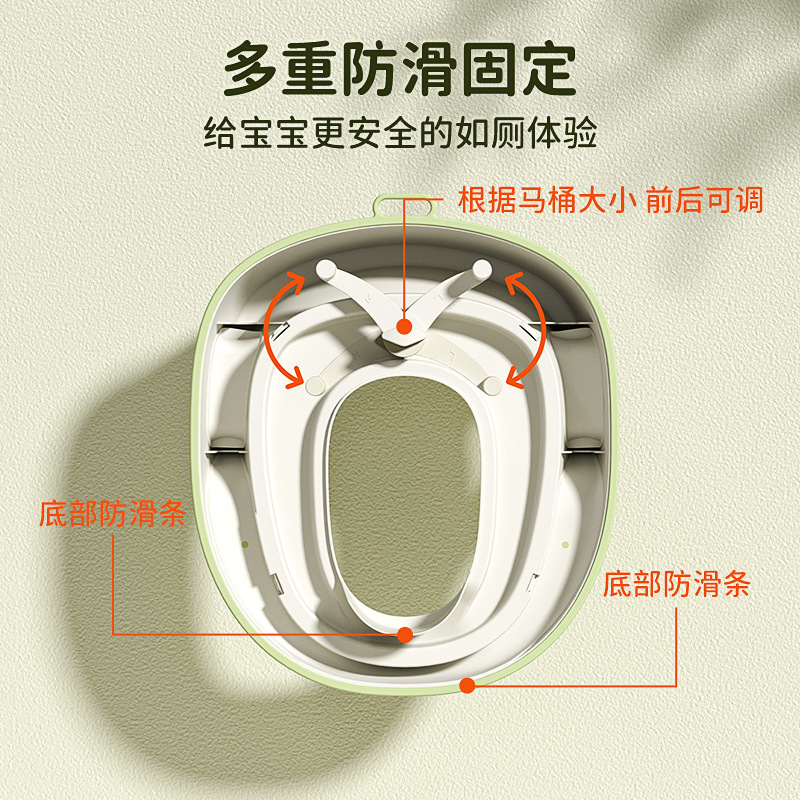 Wholesale of children's toilet seats, splash-proof toilet covers for infants and toddlers, children's toilet seats, and baby auxiliary toilet seats Specification image