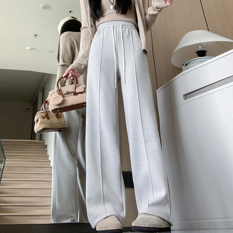 裤子/阔腿裤/加绒裤妈妈直筒/卫裤/卫裤女秋款细节图