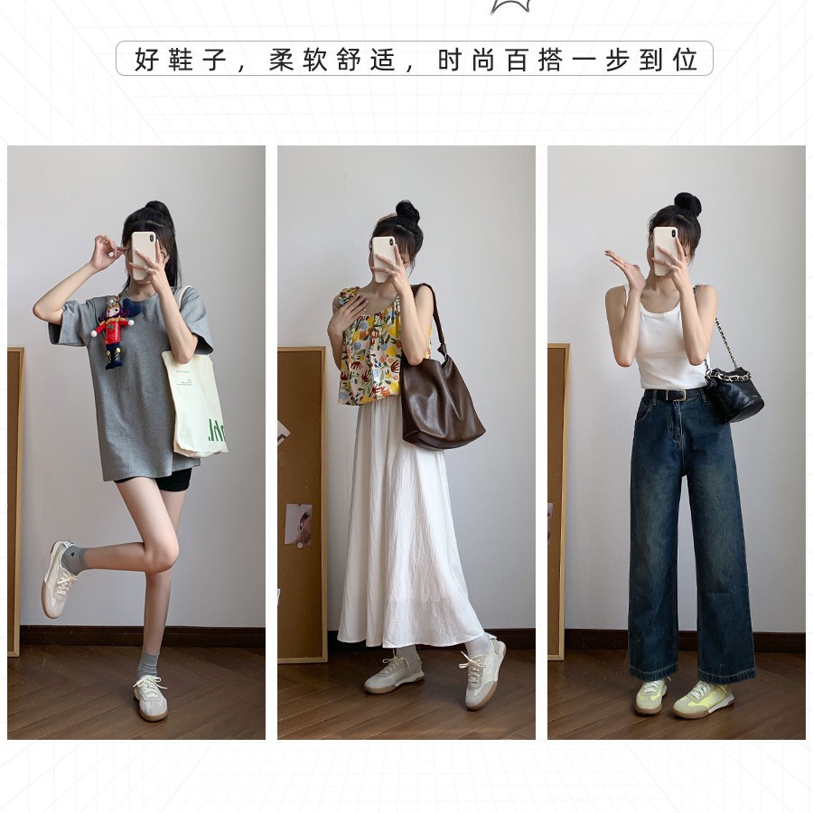 Ballet lithe series of German training shoes women spring light small white shoes leisure Gump sports shoes port wind women shoes Application Scenario