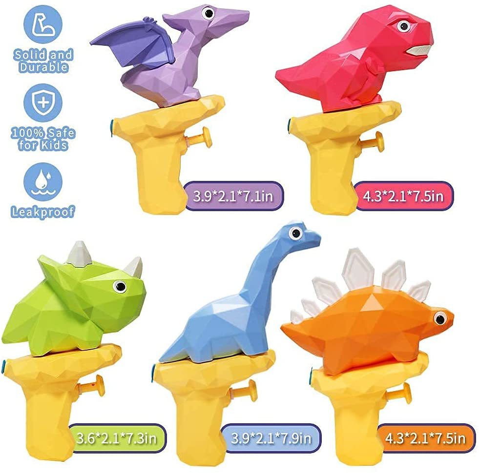 Children's little dinosaur water gun, Douyin Internet celebrity illuminated water gun, cross-border press type mini cartoon water gun, water play toy details Picture