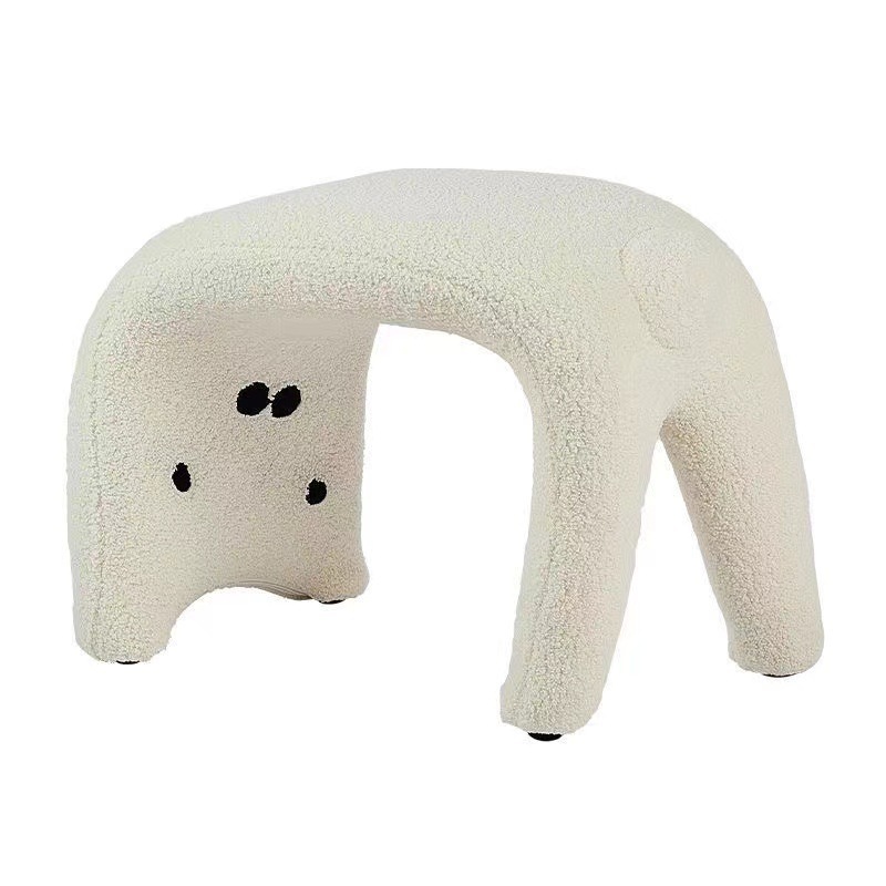 Cat shoe stool Animal net Red lamb stool Makeup stool Dressing stool Porch stool into the door sofa stool living room Item Picture