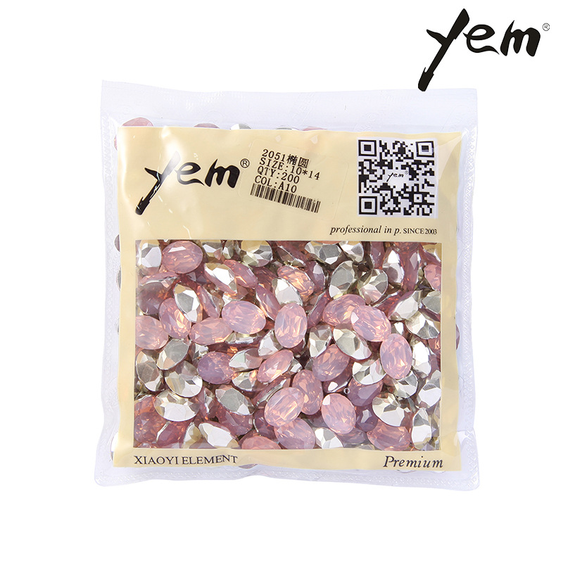 Wholesale of resin crystal oval glass diamond jewelry, clothing, shoes, bags, accessories, diy handcrafted phone cases, diamond-encrusted accessories Specification image