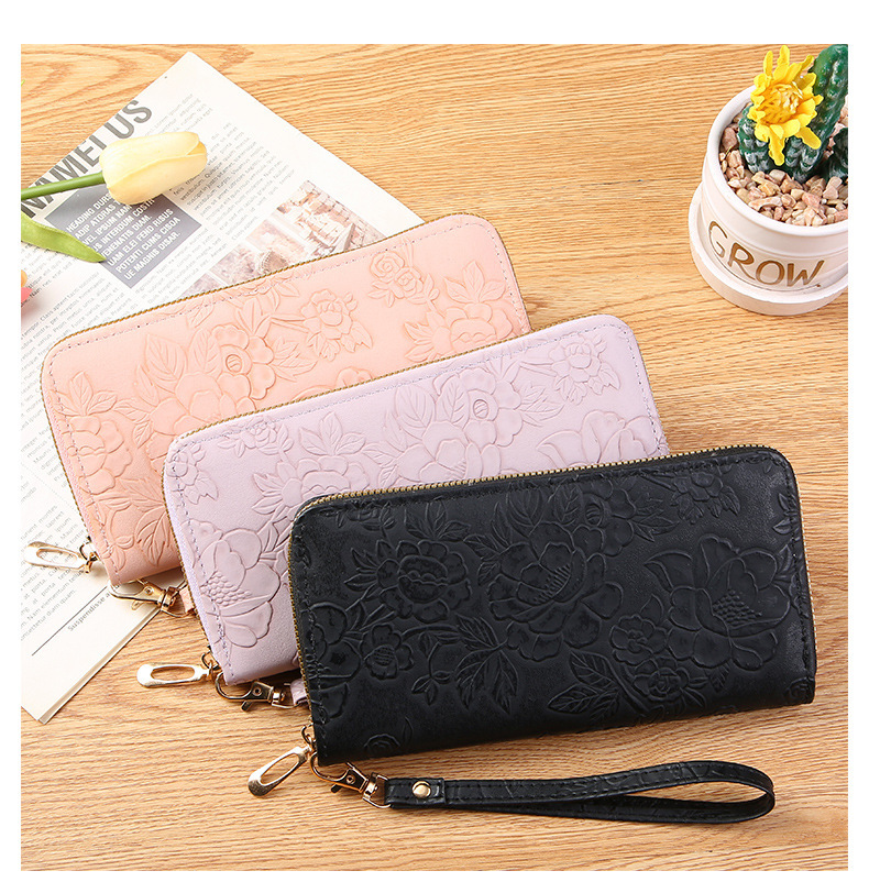 新款女士钱包女长款高级感手拿包可爱卡包钱夹拉链皮夹手机包包女详情18