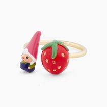 French les nereides23N2 Spring/Summer Dwarf girl Bright red strawberry ring