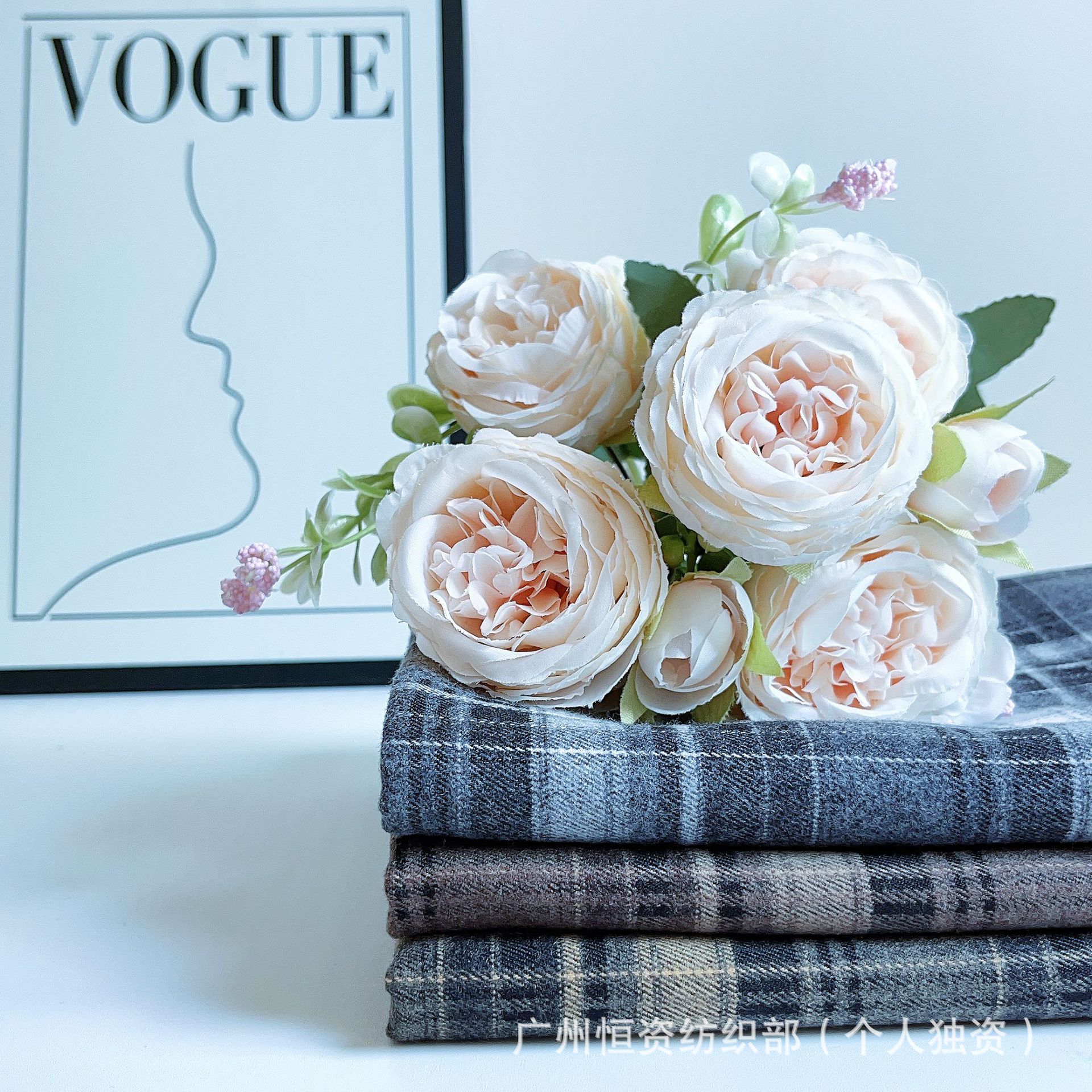 Classic JK yarn-dyed brushed checkered fabric for women's pleated skirt sets, pants, bags and casual jackets in autumn and winter