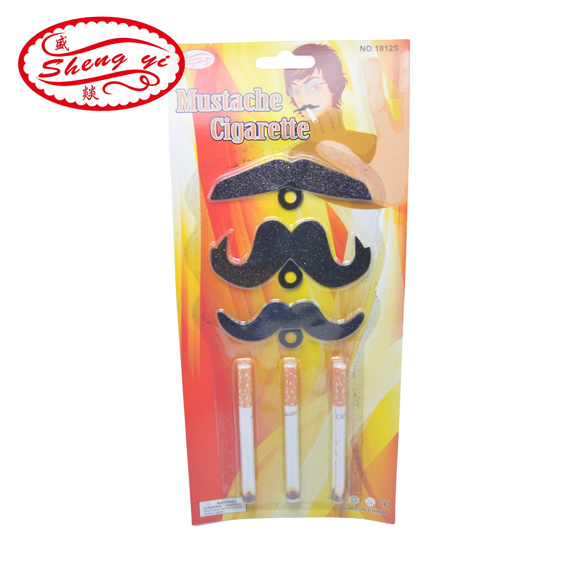 Cross-border Halloween party dress-up toys Three cigarette moustaches simulated cigarette moustaches cosplay