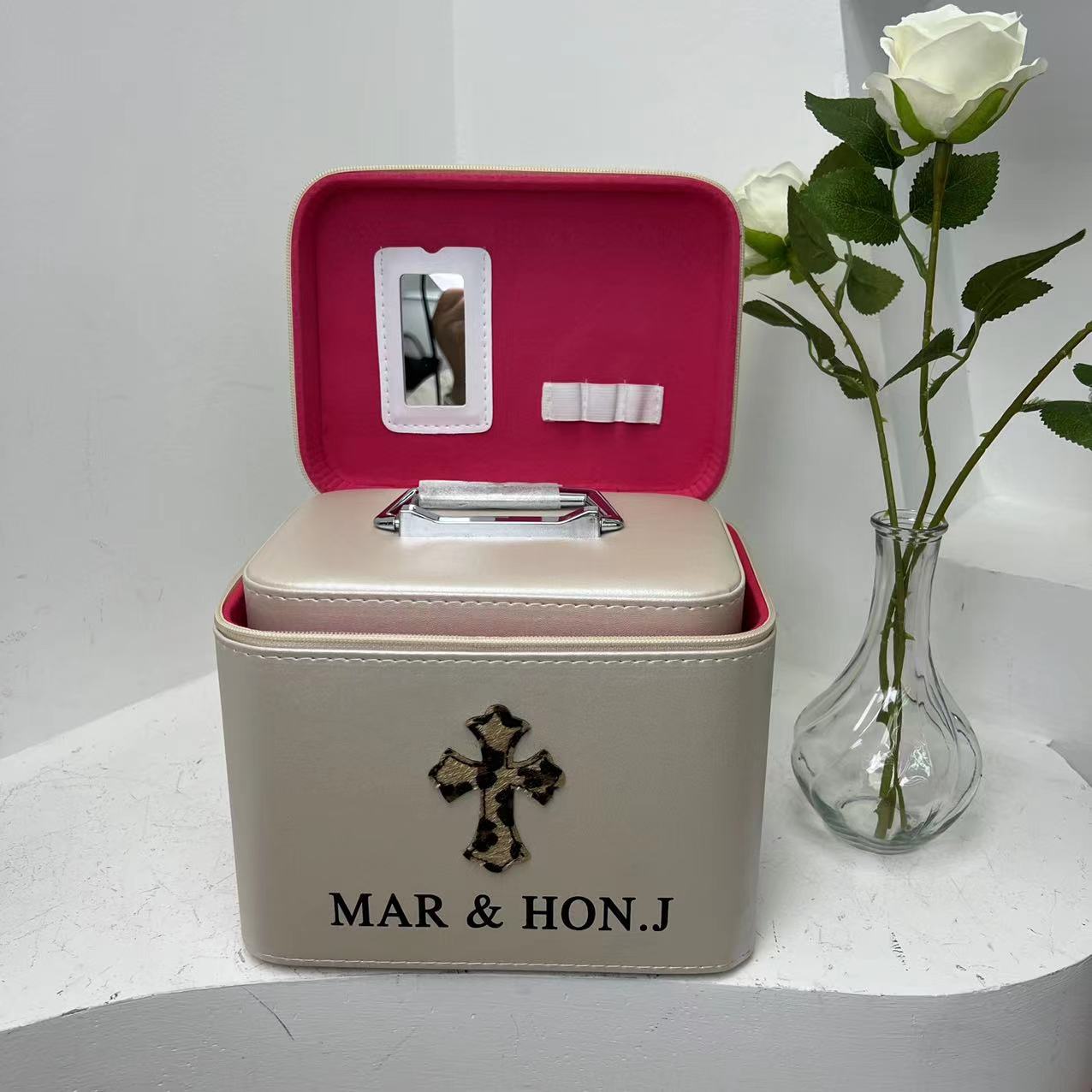 化妆箱韩版时细节图