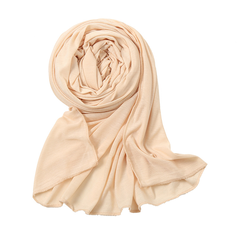 Monochrome Women's Sweatshirt Headscarf Autumn And Winter High Quality Mercerized Cotton Windproof Sand Scarf Bs82 Specification drawing