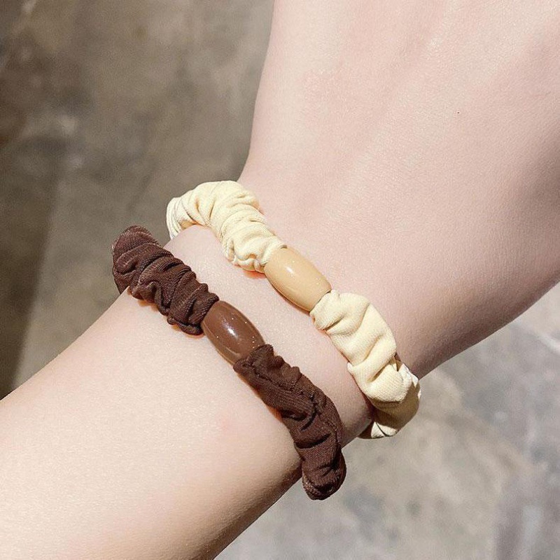 New Korean-style high-elasticity forest-style hair band, women's tie, durable rubber band, high ponytail intestinal band hair accessory with a high-end feel Item Picture