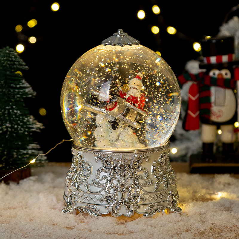 Christmas decorations: water ball lamps, glowing music boxes, snowflakes, crystal balls, wind lanterns, ornaments, Christmas gifts Specification image