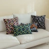 Cotton thread embroidery, geometric lines, flowers, exotic Moroccan throw pillows, cushions, backrests, pillowcases Item Picture