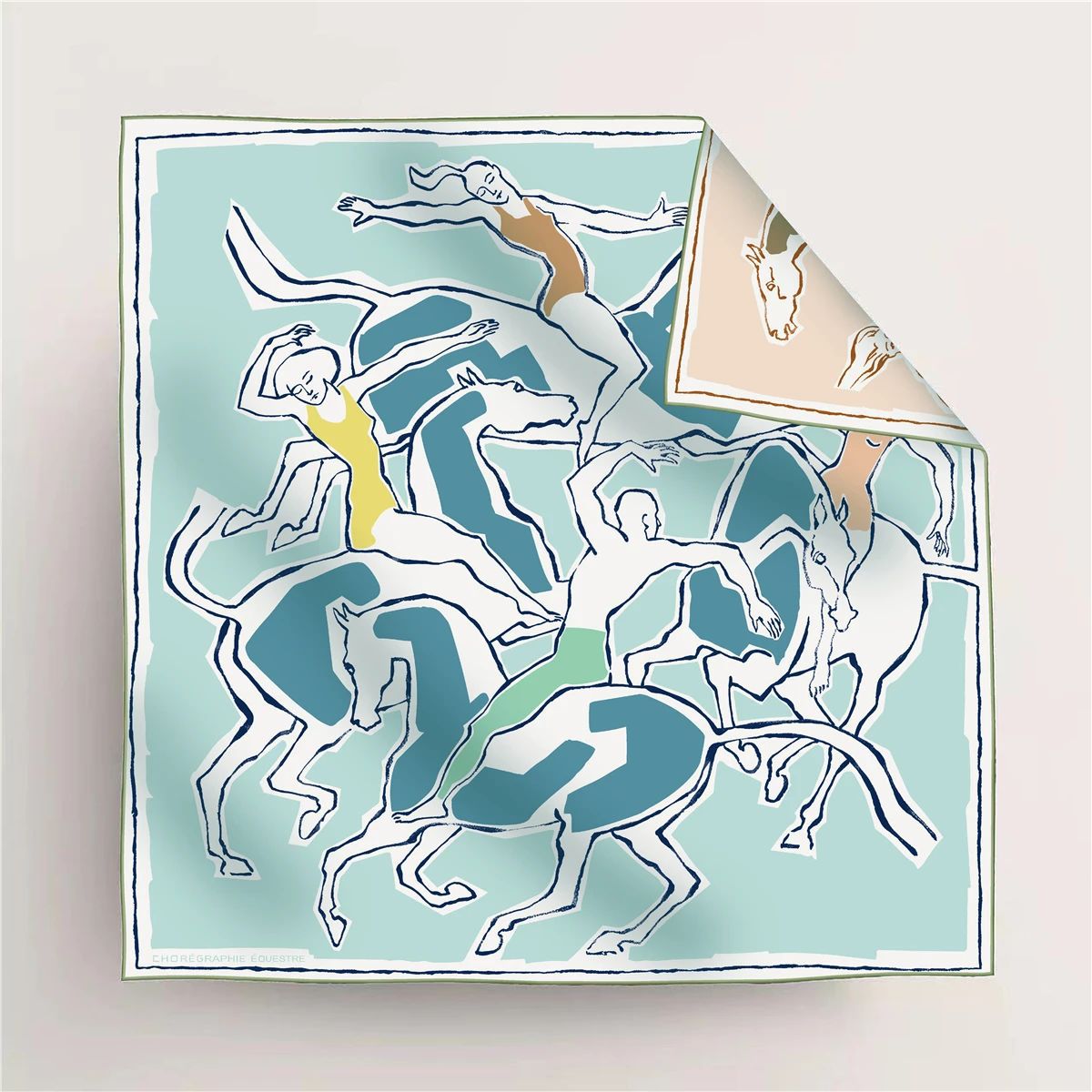 A versatile tweed decorative hand-rolled square scarf with double-sided different colors, a new style headscarf 90cm printed European scarf for women Application Scenario