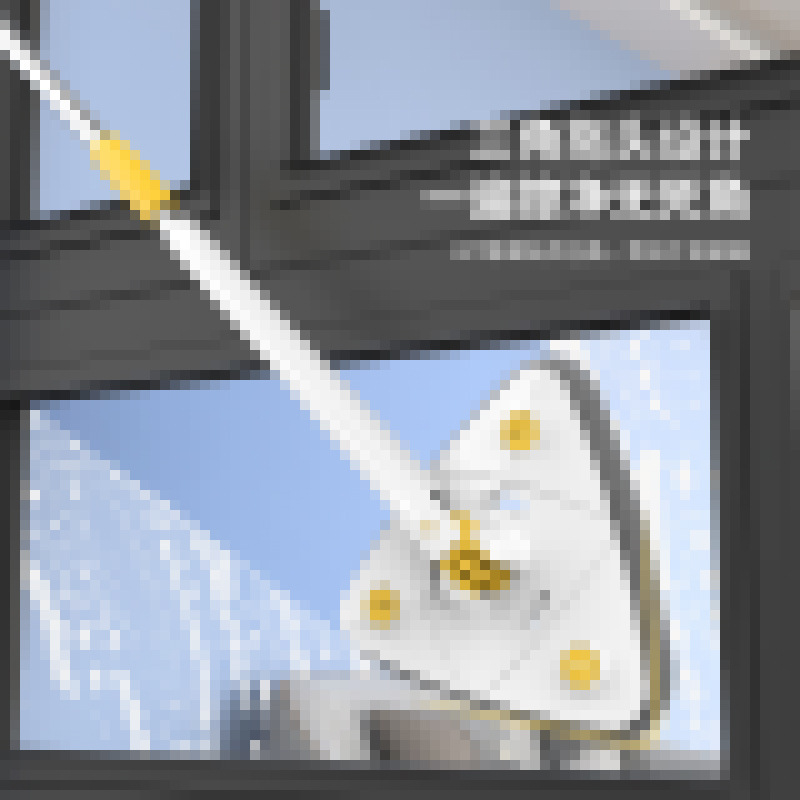 This hand-free household triangular mop is a perfect tool for cleaning glass walls, ceilings, wall tiles and mops Specification image