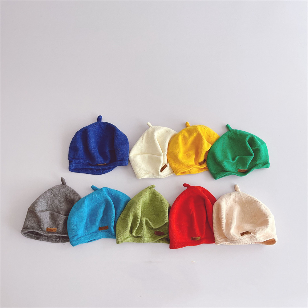 Autumn and winter new products children's woolen hat Korean style knitted beret boys and girls everything casual fashion hat pumpkin hat tide