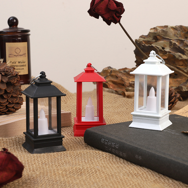 Halloween Small Wind Lamp Retro Mini Small Oil Lamp Plastic Led Electronic Candle Lamp Candlestick Decoration Manufacturers Direct Sales Specification drawing