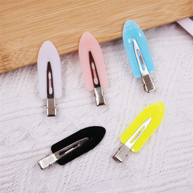 Chuan Ye Blue Hairpin Female Network Red 2021 New Haircard Side Simple Fringe Clip Headwear details Picture