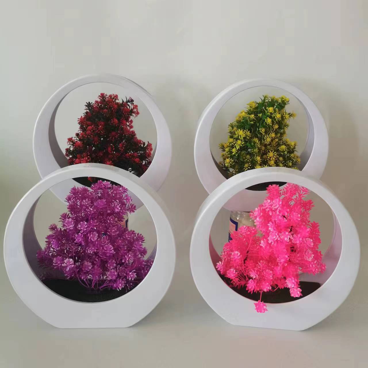 仿真植物盆景 仿真挂篮盆栽 塑料假花桌面客厅创意个性仿真花摆件