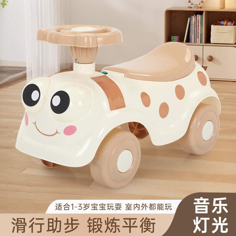 儿童平衡车1-3岁幼儿滑行车宝宝滑步花生车防侧翻音乐灯光溜溜车
