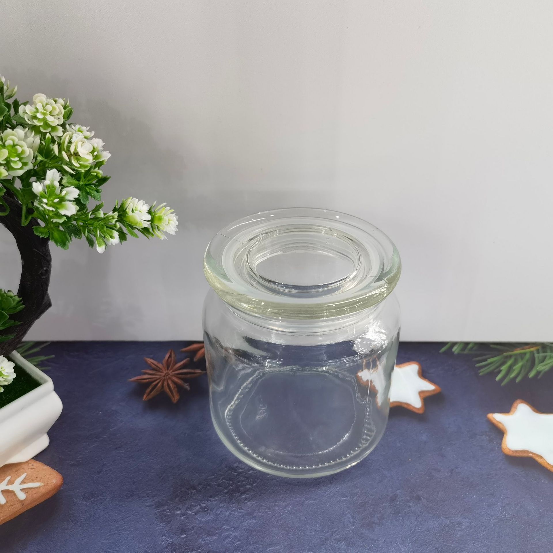 Household Glass Storage Bottle Sealed Tea Jar Pickle Jar Seasoning Jar Storage Bottle 1010 Storage Jar With Thin Lid Application Scenario