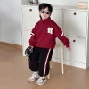 Children's and boys' hoodie set 2025 New style stylish children's spring two-piece set, baby spring and autumn boys' clothes details Picture