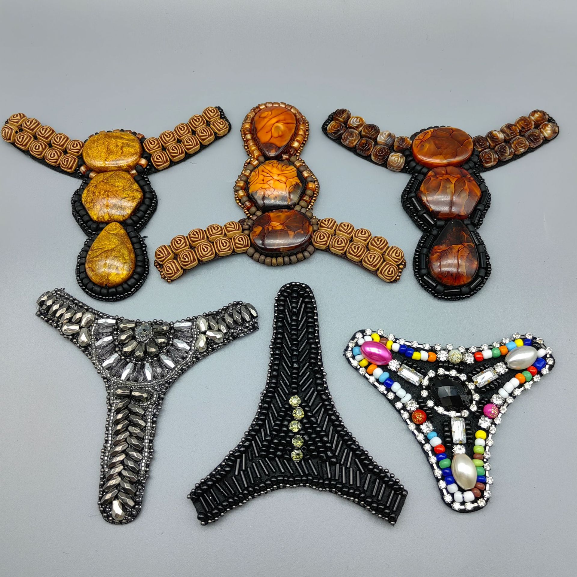 Factory Direct Sales Ethnic Style Shoes Flower Shoes Accessories Hand Stitched Cloth Paste Clothing Accessories Accessories Bag Hat Decoration