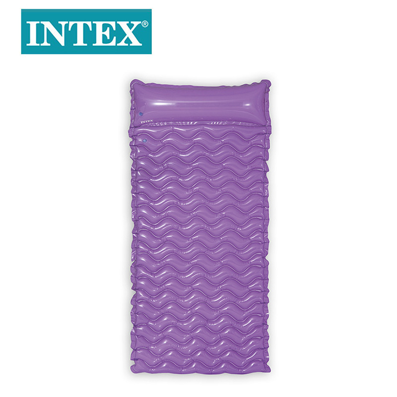 Wholesale of INTEX58807 fluorescent float, pvc inflatable float bed, adult water air float pad Application Scenario