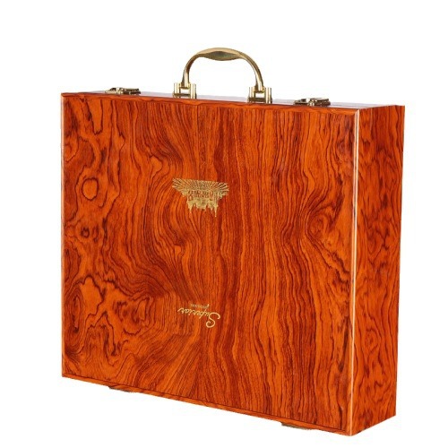 Six wooden red wine boxes, four bottles of red wine packaging boxes, new leather boxes, new style wine, four bottles and six bottles of red wine boxes Item Picture