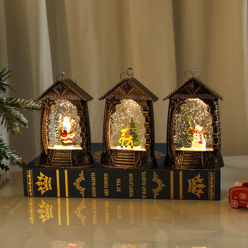 Christmas Decorations Vintage Waterflood Led Christmas Nightlights Christmas Decorations Gift Christmas Tree Pendants Specification drawing