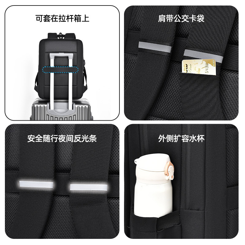 2024 New men's and women's travel bags, business 15.6-inch large-capacity schoolbags, college students' computer bags, backpacks Application Scenario