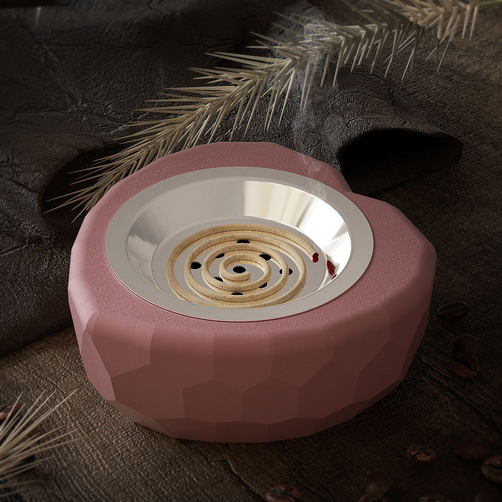 diy crystal resin resin gypsum heart-shaped rhombus candle cup incense burner stand ornament, silicone mold handicraft ornament, handicraft details Picture