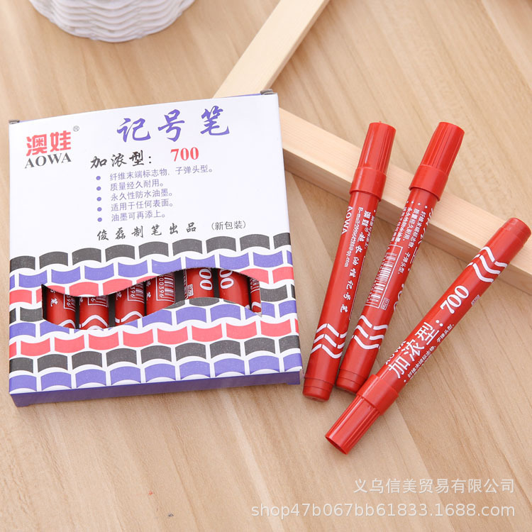 R factory direct sales 700 extended oil-based marker pens, marker pens, big-head pens, mark pens, box stationery wholesale Application Scenario