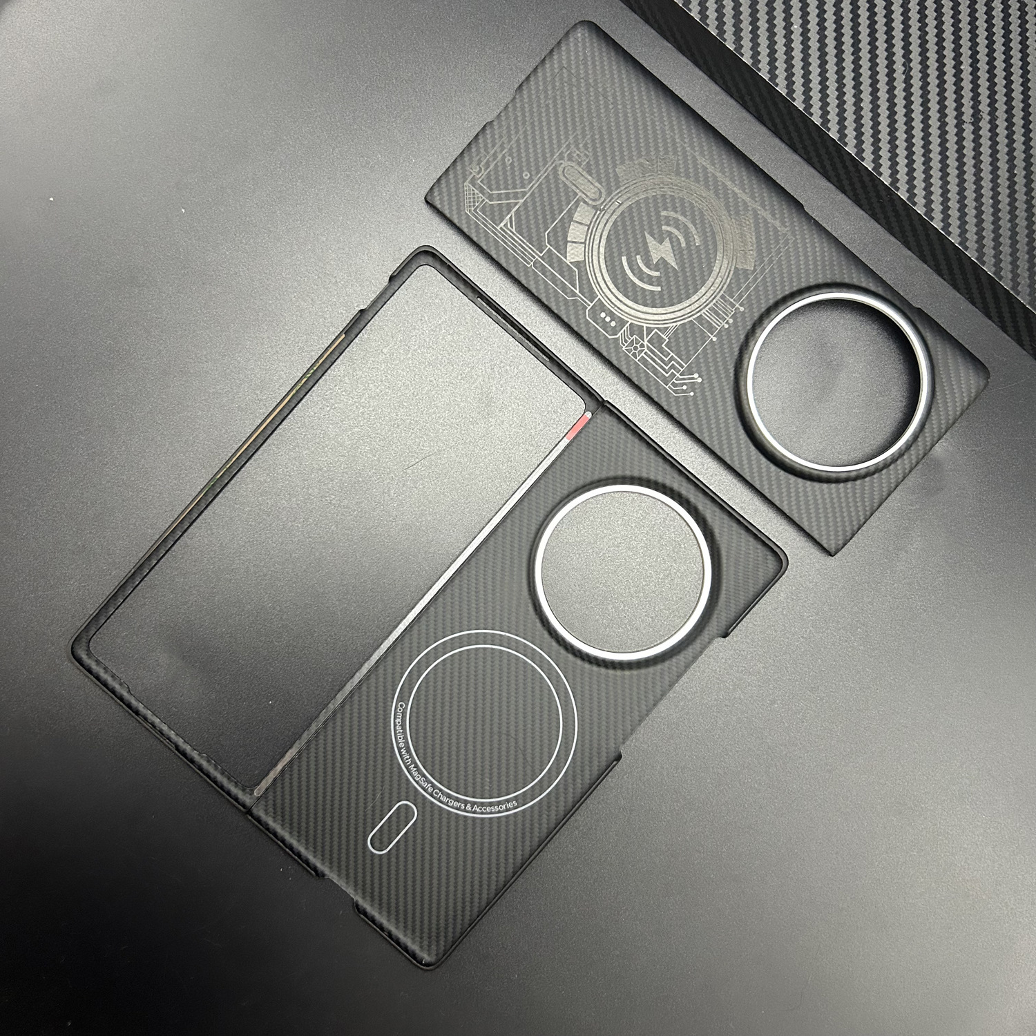 Adecuado para huawei mate70rs extraordinario master kevlar funda de teléfono con succión magnética 70rs funda de fibra de carbono 600D Application Scenario