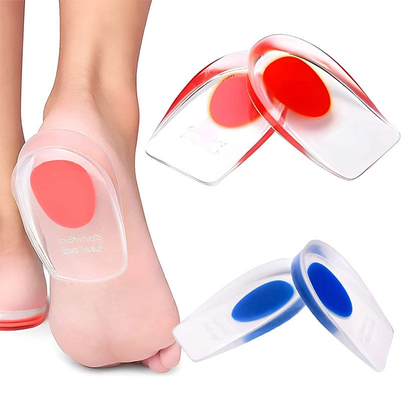 Insoles, heel pads, GEL insoles, soft heel pads, heel cups, sole heel cups, thin style, bagged