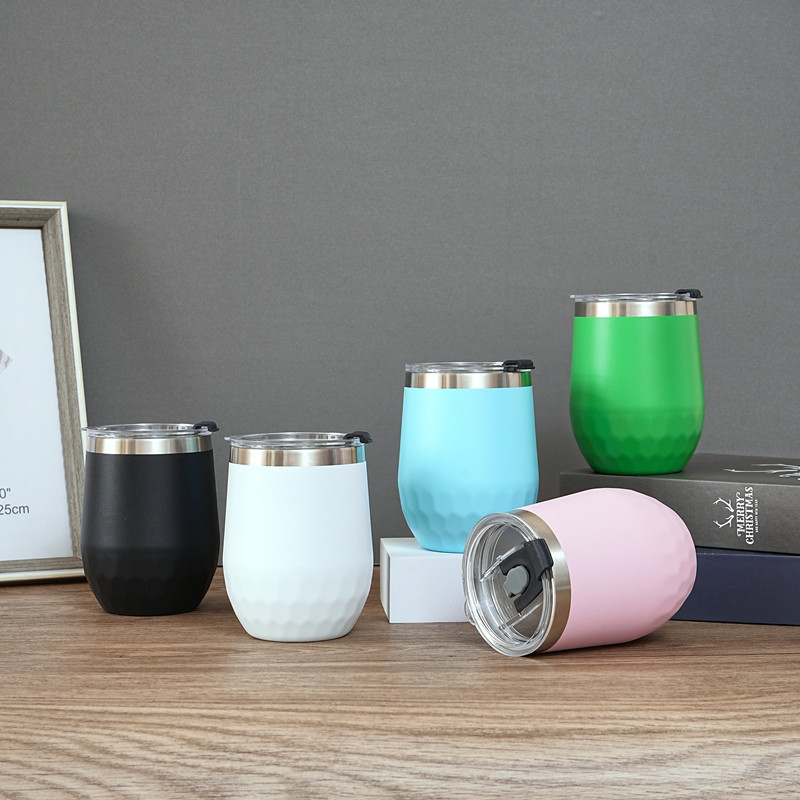 新款不锈钢创意漱口杯内外双层304蛋壳杯高颜值女生礼品杯子批发