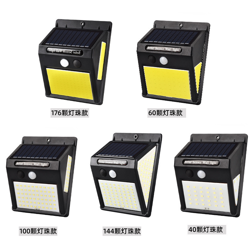 Solar Wall Light Human Body Sensing Outdoor Waterproof Landscape Garden Light Garden Wall Lighting Street Light details Picture