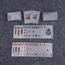 金箔银箔创意扑克牌可PET金箔卡牌双面磨砂扑克牌娱乐桌游厂家