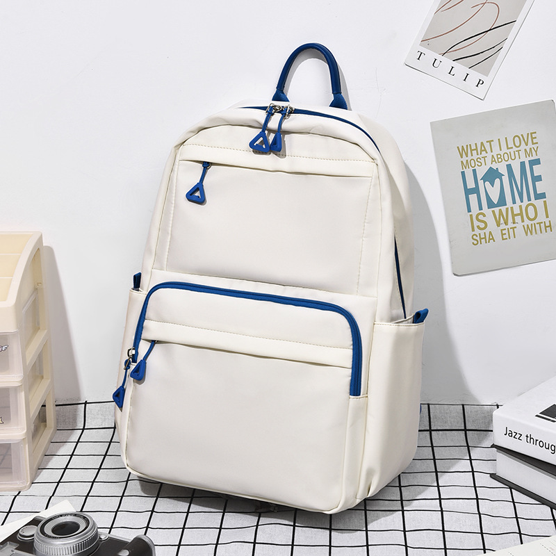 Cross-border men's outdoor backpacks for junior high school, senior high school and college students, large-capacity travel and leisure computer backpacks with contrasting colors
