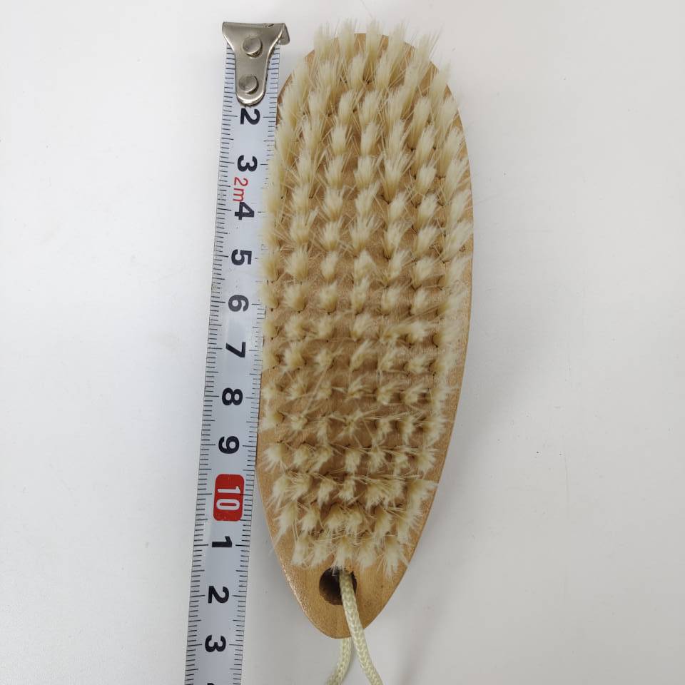 Water-drop type soft bristle brush, wooden handle shoe polish brush, cleaning brush, multi-purpose shoe polish brush, soft leather shoe brush, oil brush, wooden board Specification image