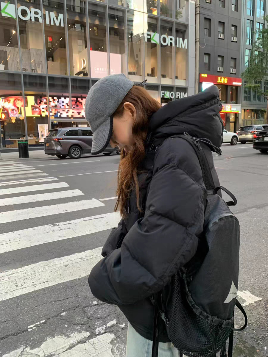 In stock 2025 winter new Dongdaemun, South Korea solid color simple casual hooded mid-length 90 duck down down jacket for women pic 35