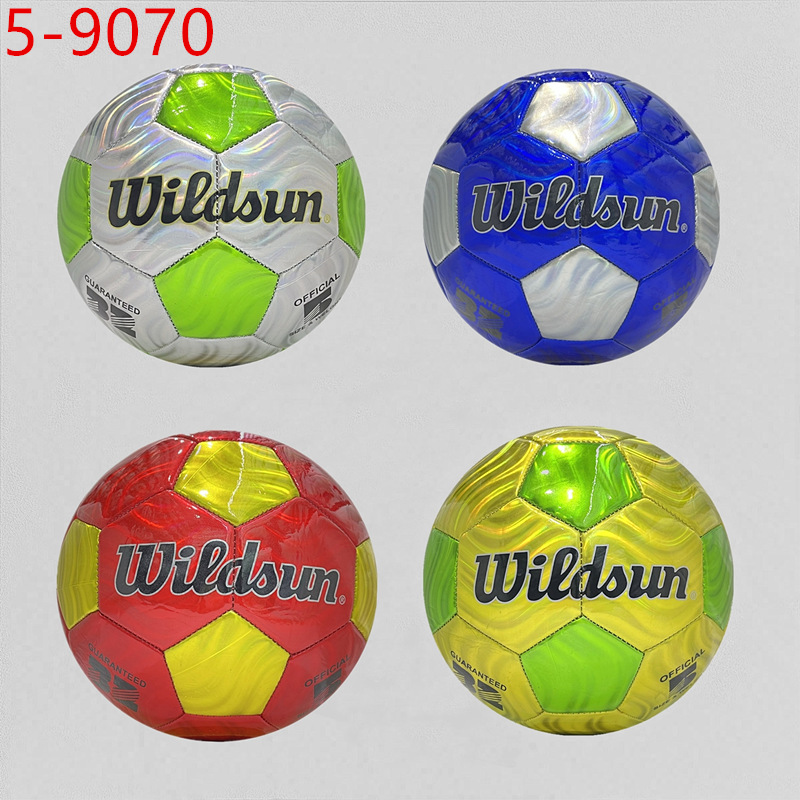 足球工厂直销MINSA5号机缝镭射足球学生训练专用耐磨耐踢可印logo