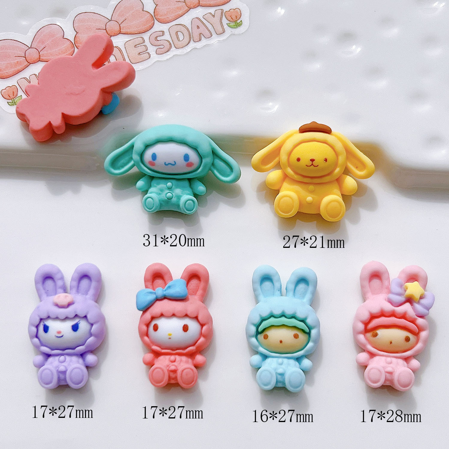 树脂饰品配件批发diy配件手工材料鞋扣帽子奶油胶贴片帽子狗详情36